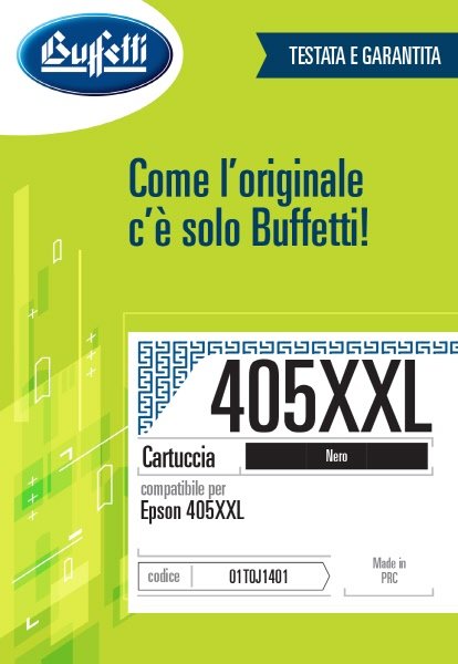 Epson Cartuccia ink jet - Compatibile 405XXL C13T02J14010- Nero - 2.200 pag