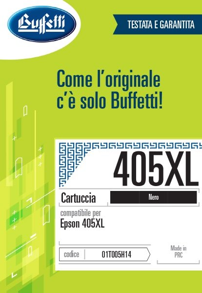 Epson Cartuccia ink jet - Compatibile 405XL C13T05H14010- Nero - 1.100 pag