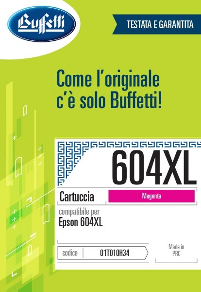 Epson Cartuccia ink jet - Compatibile 604XL C13T10H34010- Magenta - 350 pag