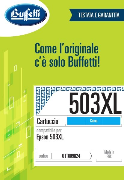 Epson Cartuccia ink jet - Compatibile 503XL C13T09R24010- Ciano - 470 pag