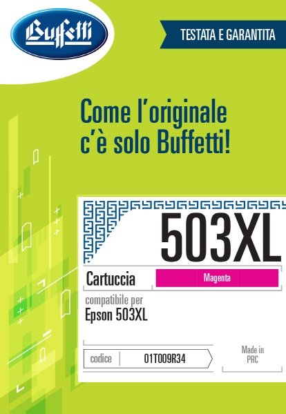 Epson Cartuccia ink jet - Compatibile 503XL C13T09R34010- Magenta - 470 pag