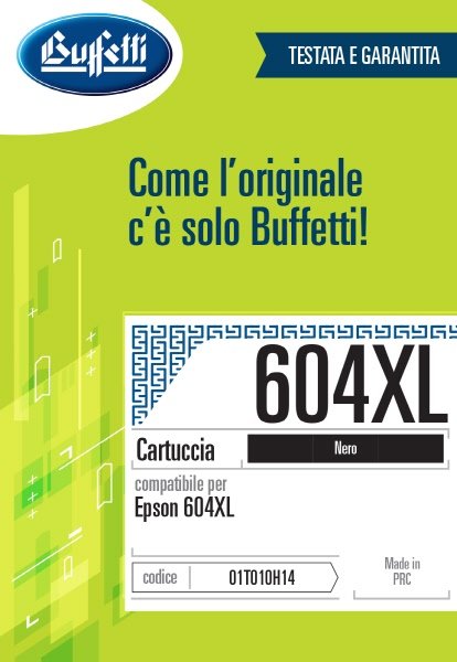 Epson Cartuccia ink jet - Compatibile 604XL C13T10H14010- Nero - 550 pag