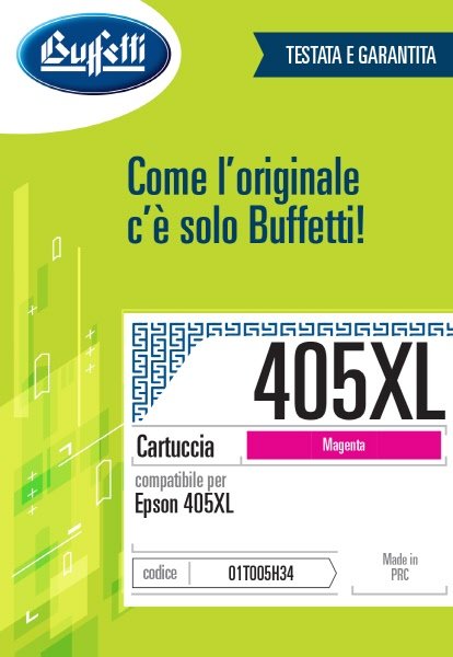 Epson Cartuccia ink jet - Compatibile 405XL C13T05H34010- Magenta - 1.100 pag