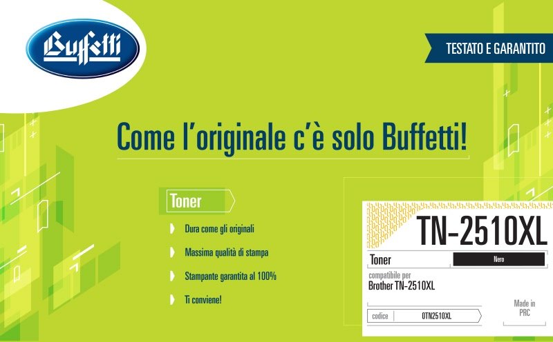 Brother Toner - Compatibile TN-2510XL - Nero - 3.000 pag