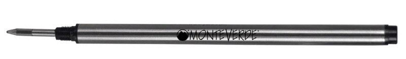 Refill per roller MontBlanc - inchiostro nero - punta Fine - blister 2 pezzi