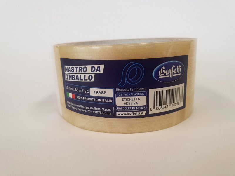 Nastro da imballo - PVC - 50 mm x 66 m - trasparente