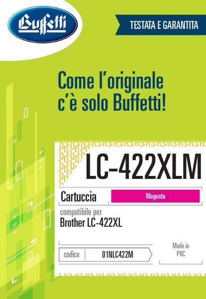 Brother Cartuccia ink jet - Compatibile LC-422XLM - Magenta - 1.500 pag