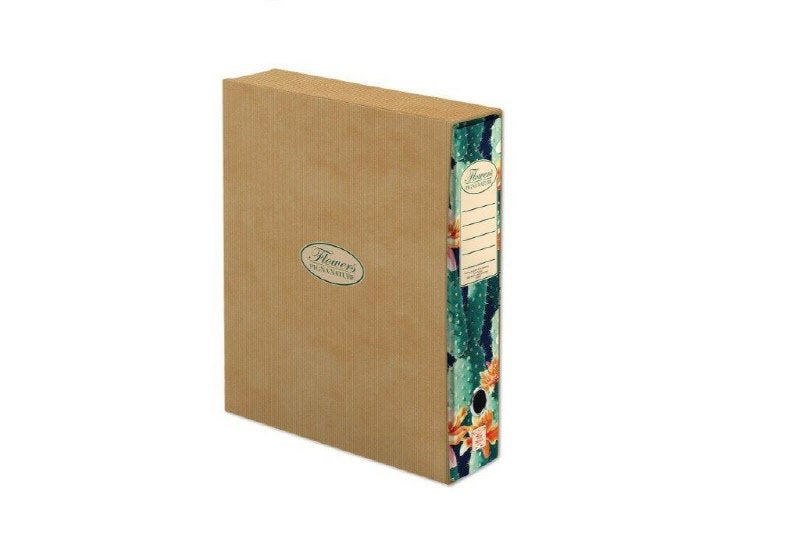Raccoglitore Pigna Nature Flower - Formato protocollo - Dorso 8 cm - soggetti assortiti
