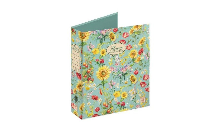 Raccoglitore Pigna Nature Flower - Formato protocollo - Dorso 8 cm - soggetti assortiti