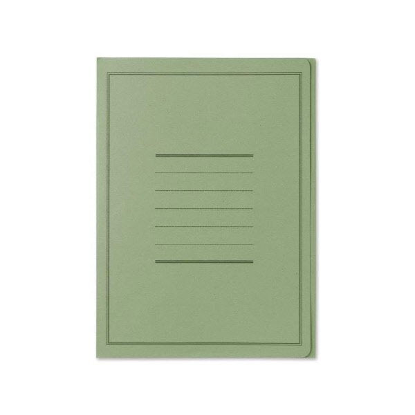 Cartelline 3 lembi Pigna - Cartoncino - 180 g - con stampa - Verde