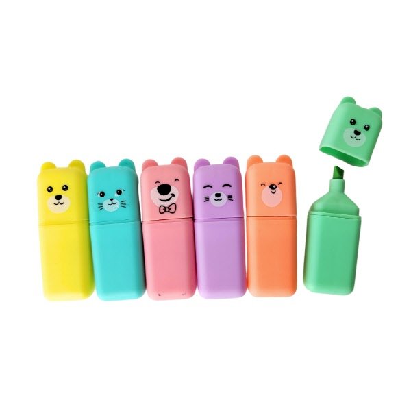 Astuccio 6 evidenziatori - Puppies