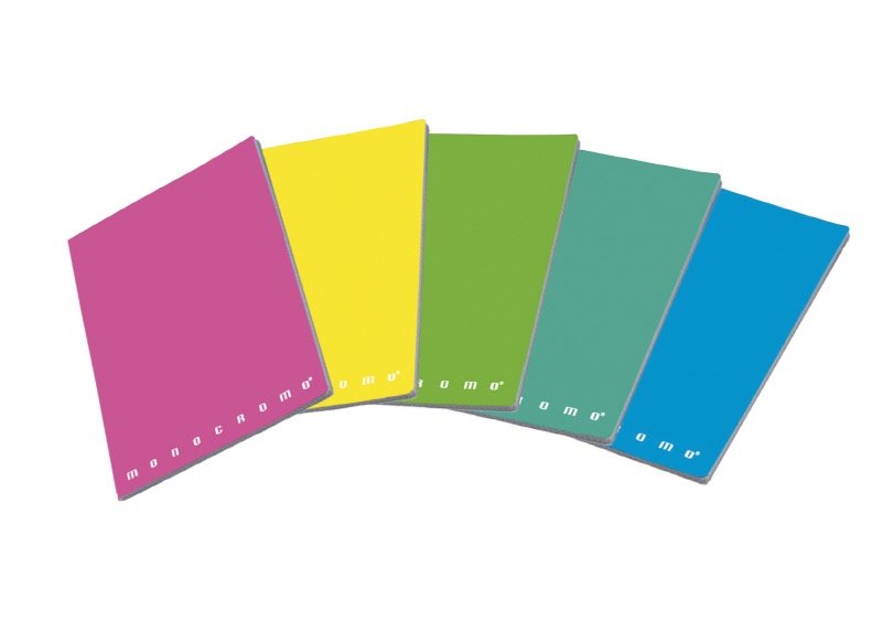 Maxiquaderni Monocromo Fluo  - Rigatura Q - Quadretto elementari - 80 g - copertine assortite