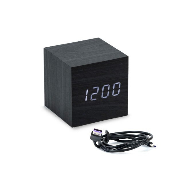 Sveglia led sound control 6,5X6,5 cm - nero