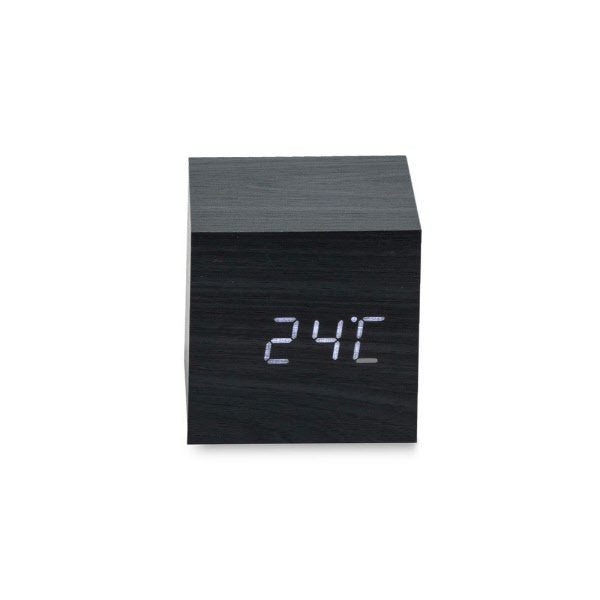Sveglia led sound control 6,5X6,5 cm - nero