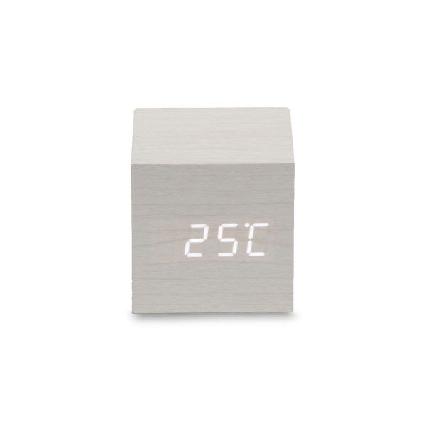 Sveglia led sound control 6,5X6,5 cm - crema