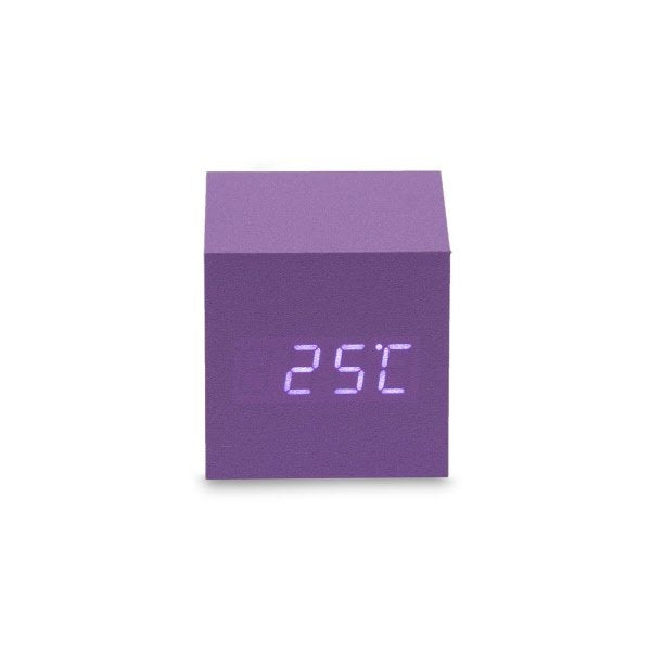 Sveglia led sound control 6,5X6,5 cm - viola