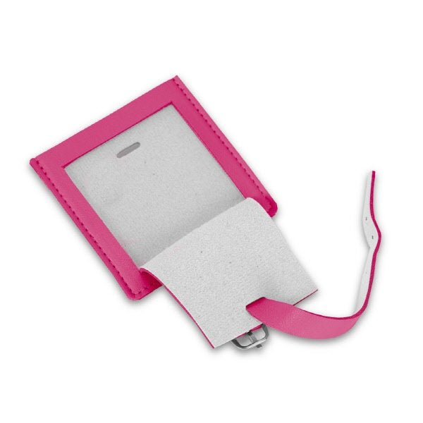 Porta etichetta quadrato Dennis - fucsia