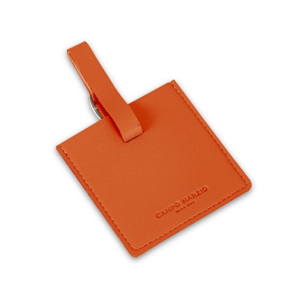Porta etichetta quadrato Dennis - arancione