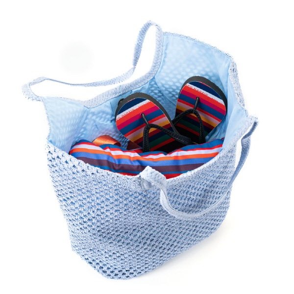 Borsa tote Ariel - blu polvere