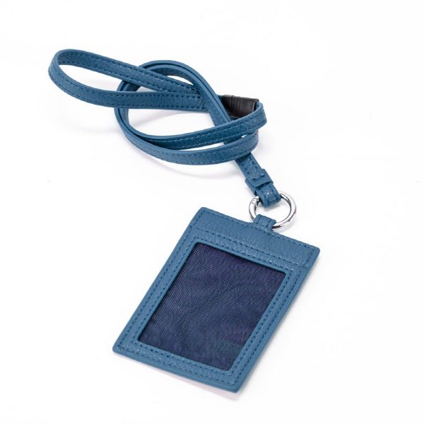 Porta badge Zurich - blu lapis
