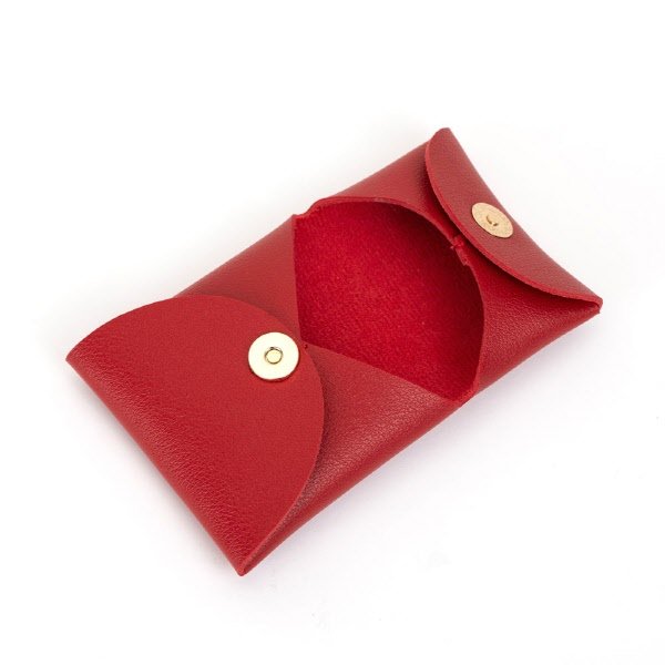 Porta monete Eveline - rosso ciliegia
