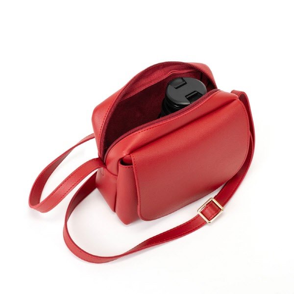 Camera bag Adele - rosso ciliegia