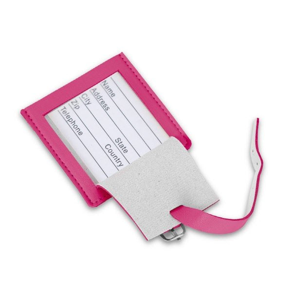 Porta etichetta quadrato Dennis - fucsia