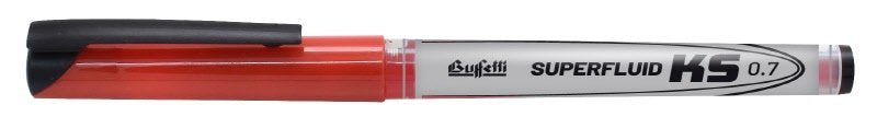 Roller superfluid KS 0.7 con cappuccio - punta fine - colore rosso