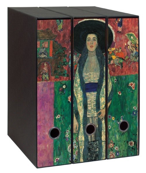 Set 3 raccoglitori  Image - Formato Protocollo - Dorso 8 cm - Gustav Klimt - La signora Adele Bloch-Bauer II