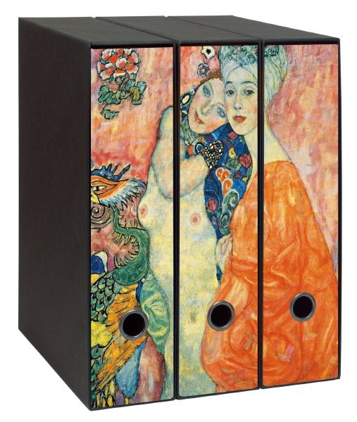 Set 3 raccoglitori  Image - Formato Protocollo - Dorso 8 cm - Gustav Klimt - Le amiche