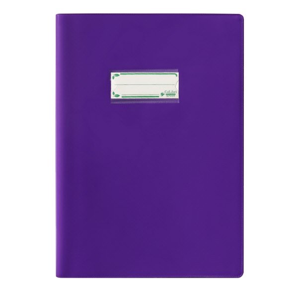 Copertina per quaderni - polietilene bio based laccato - 30x21 cm - alto spessore - viola