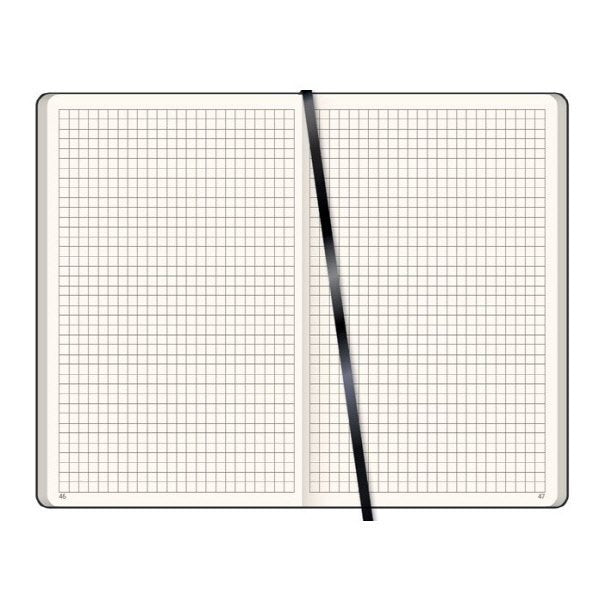 Notes a quadretti  - f.to 13x21 - carta avorio - nero