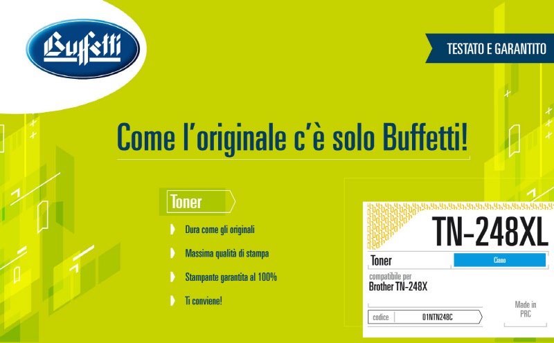 Brother Toner - Compatibile TN-248X - Ciano - 2.300 pag