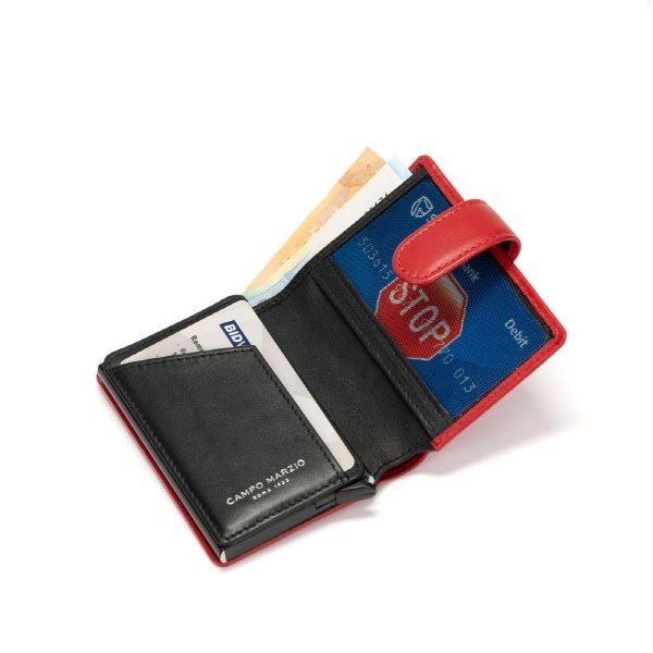 Porta carte Axel - rosso scarlatto