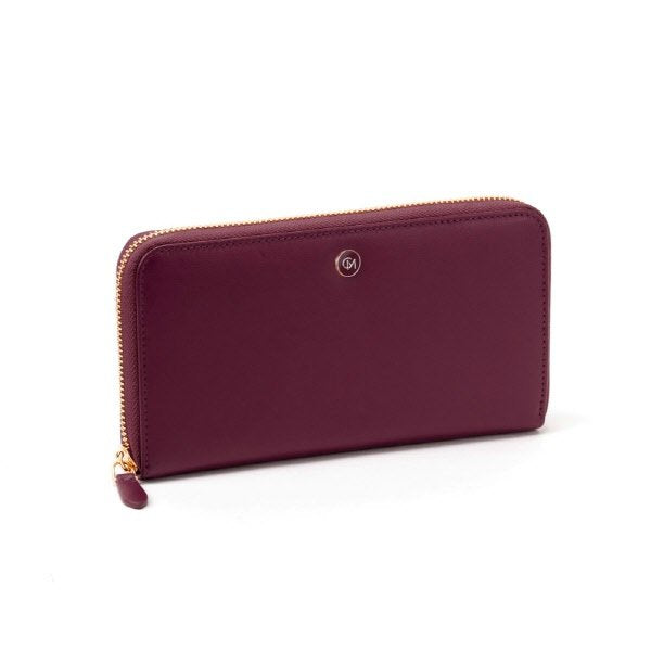 Portafoglio con zip Martha - bordeaux