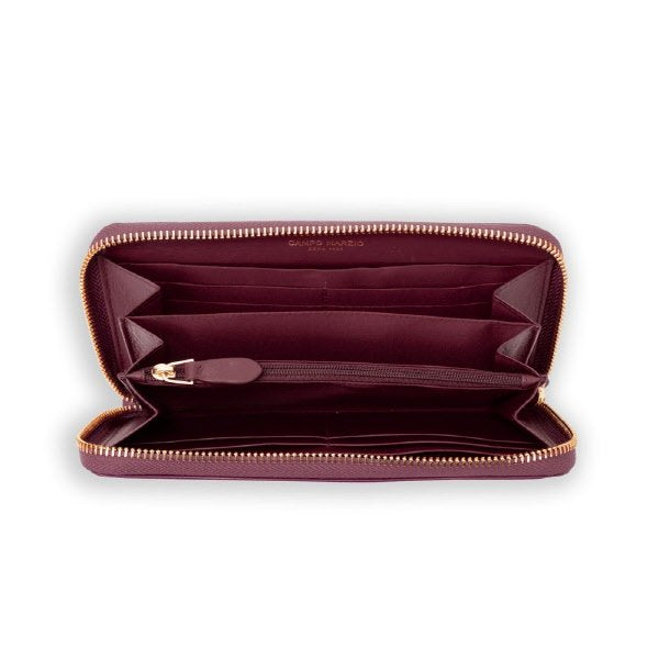 Portafoglio con zip Martha - bordeaux