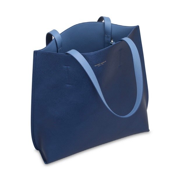 Borsa Tote Reversibile - blu metallizzato