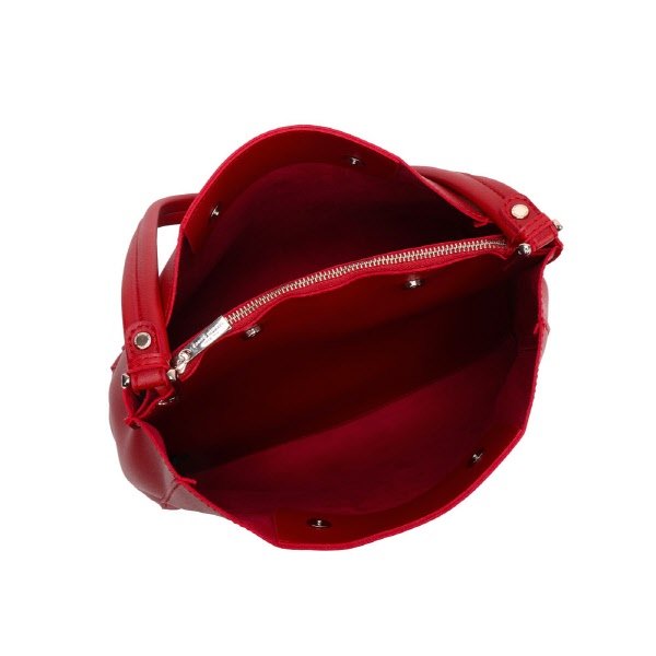 Borsa a spalla Miranda - rosso ciliegia
