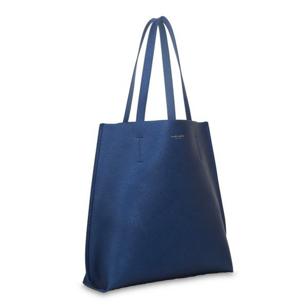 Borsa Tote Reversibile - blu metallizzato