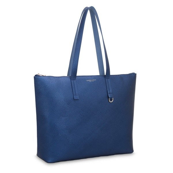 Borsa shopping 13" Winona - blu metallizzato