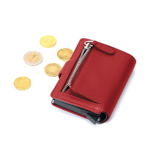 Porta carte Axel Plus - rosso scarlatto