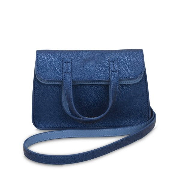 Borsa a mano Greta - blu metallizzato