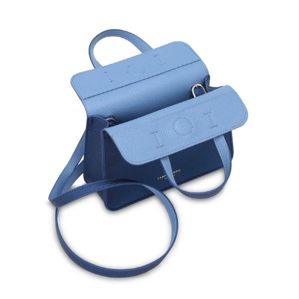 Borsa a mano Greta - blu metallizzato