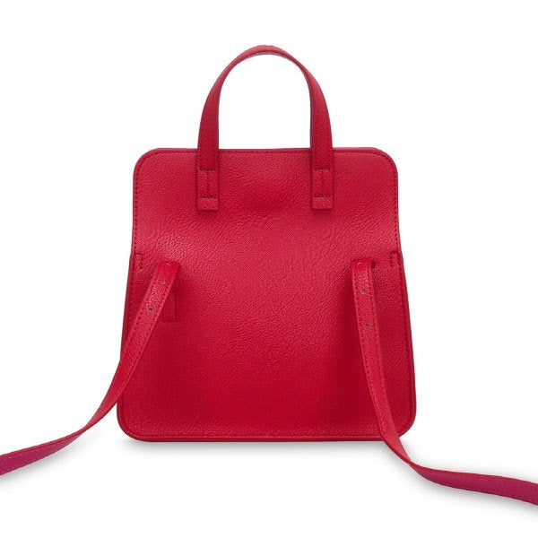 Borsa a mano Greta - rosso ciliegia