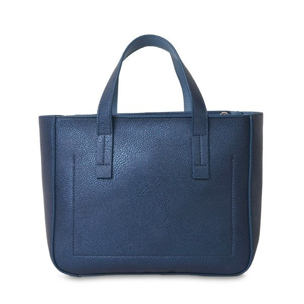 Borsa a mano Karina - blu metallizzato