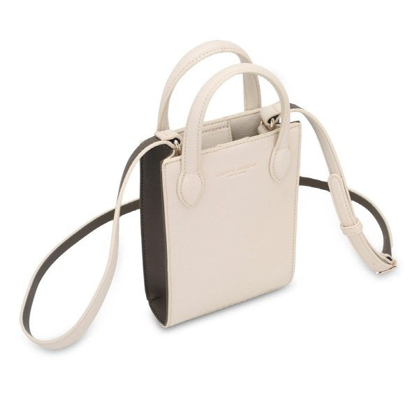 Borsa verticale Mini Edwina - crema