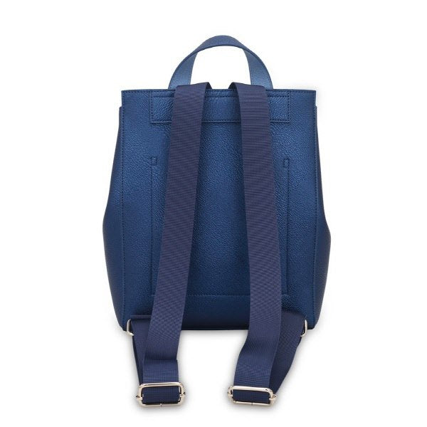 Zaino Mila - blu metallizzato