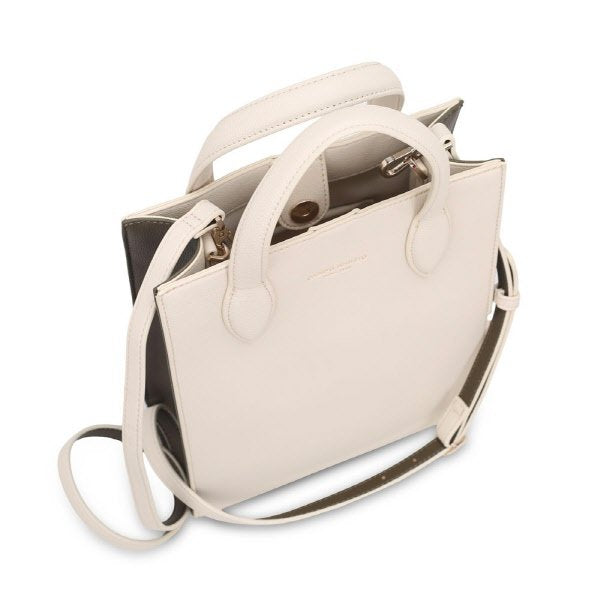 Borsa verticale Eugenia - crema