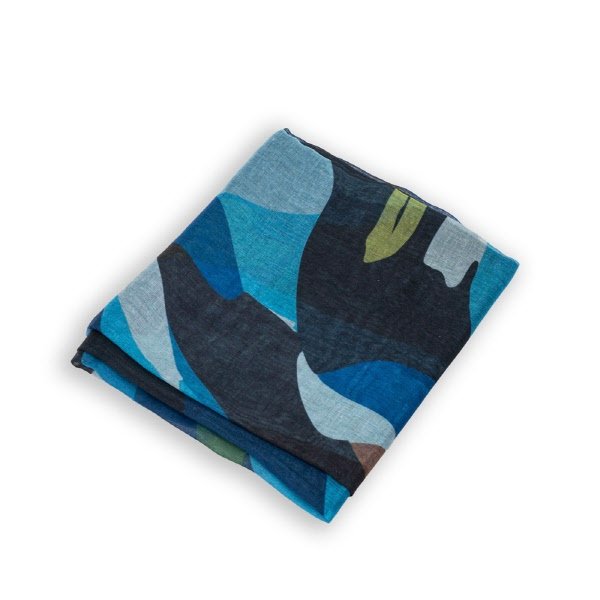 Foulard 80x180 cm - blu lapis