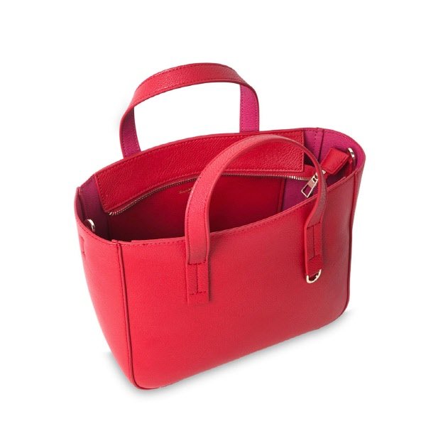Borsa a mano Karina - rosso ciliegia